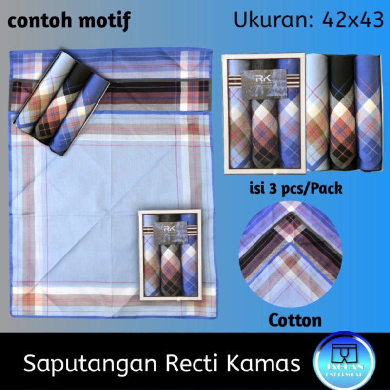 Saputangan Recti Kamas Isi || 3Pcs