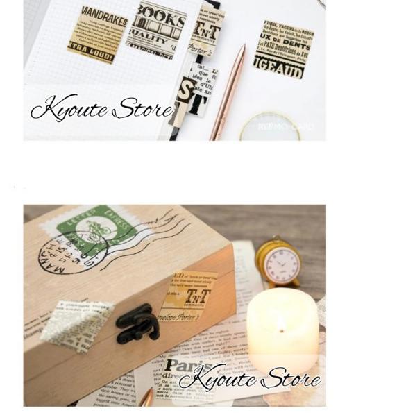 

☄ 45 pcs Sticker Retro English Newspaper Vintage Scrapbook DIY Bujo HP ☼