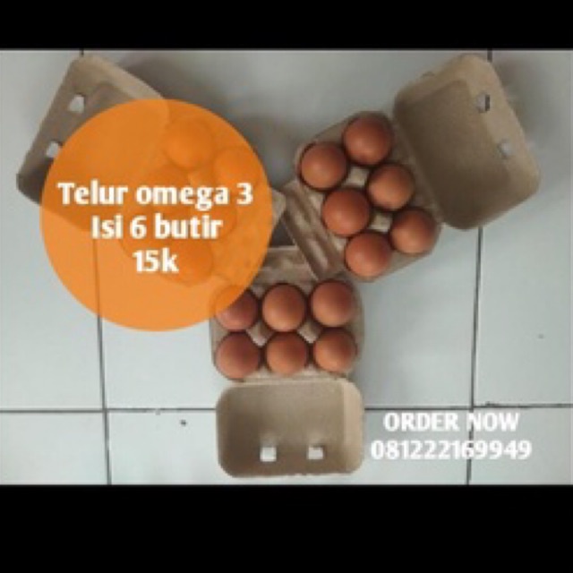 

Telur Ayam OMEGA3 Isi 6 Butir