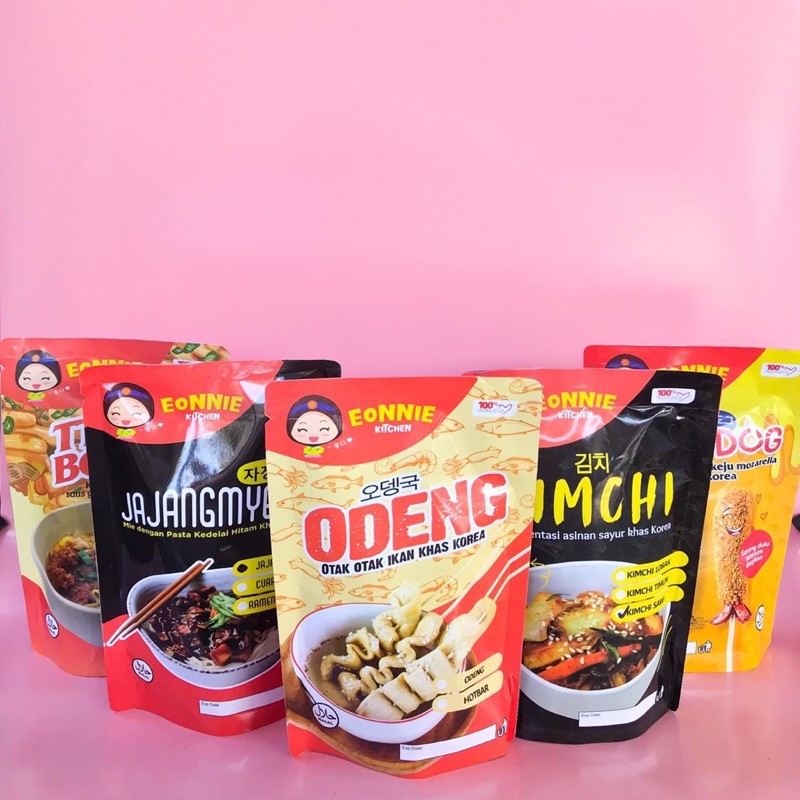 Snack Korea Eonnie Kitchen Jajangmyeon Tteokbokki Ramen Odeng Kimchi Buldak Corndog Tteokochi
