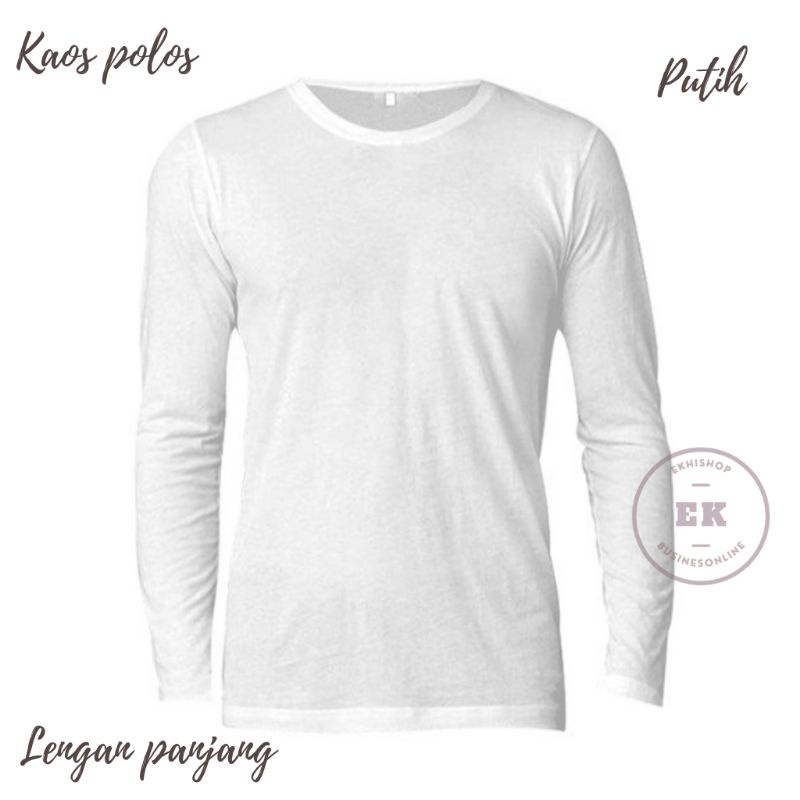 kaos polos tangan panjang pria/ kaos polos pria keren /kaos polos lengan panjang original