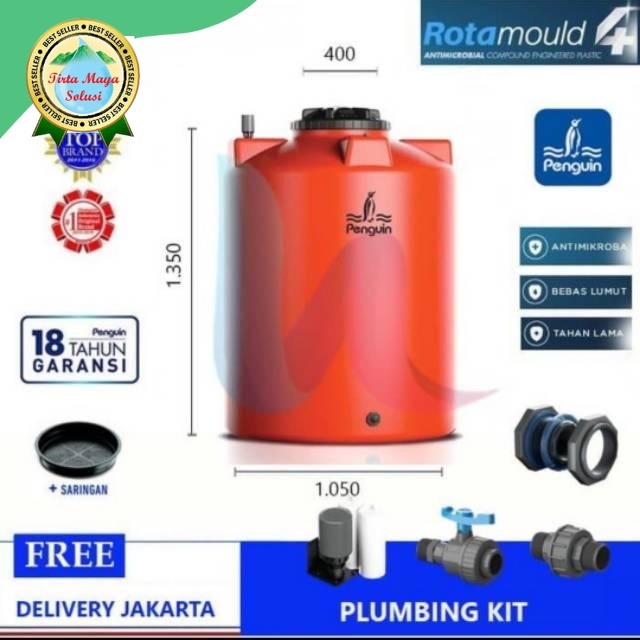 Tangki air toren air PENGUIN TB 110. penguin terbaru 1050 liter