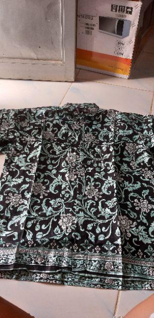 Baju Batik Couple Gamis Dilan Batik Bilda Modern Set Anak Muslim