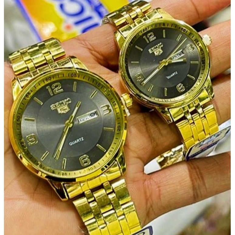 Seiko jam tangan Couple Anti Air/jam tangan pasangan tanggal on | jam tangan sepasang 2023 free bok termuran