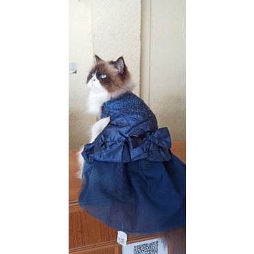 Baju dress guaze kucing anjing ras kecil