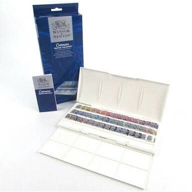 

air-cat- cotman watercolours set 45 half pan winsor & newton -cat-air.