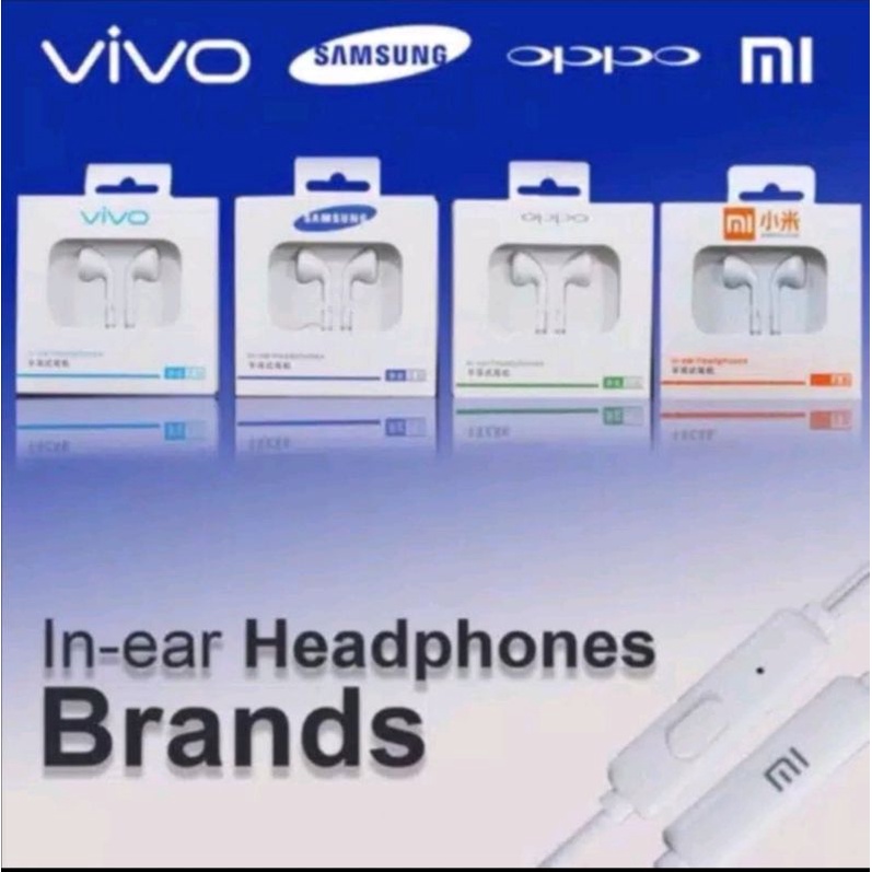 Headset Branded Mh133 Earphone