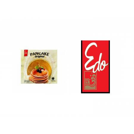 

(Free Tas Belanja) EDO Pancake Original 165 Gr / Frozen Food Pancake Instant Siap Saji 165 Gr