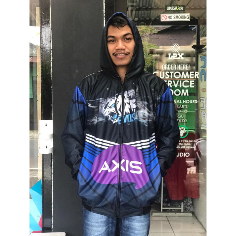 JAKET GAMING EVOS| FULL PRINTING