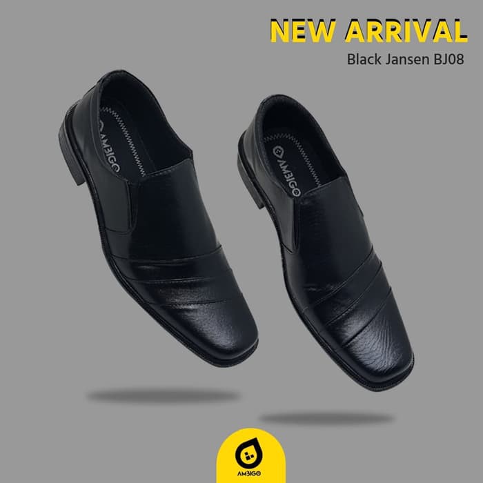 F43L4 Sepatu Kerja Kantor Casual Semi Boots Formal Santai Kulit Pria     Ambigo Sepatu Formal P