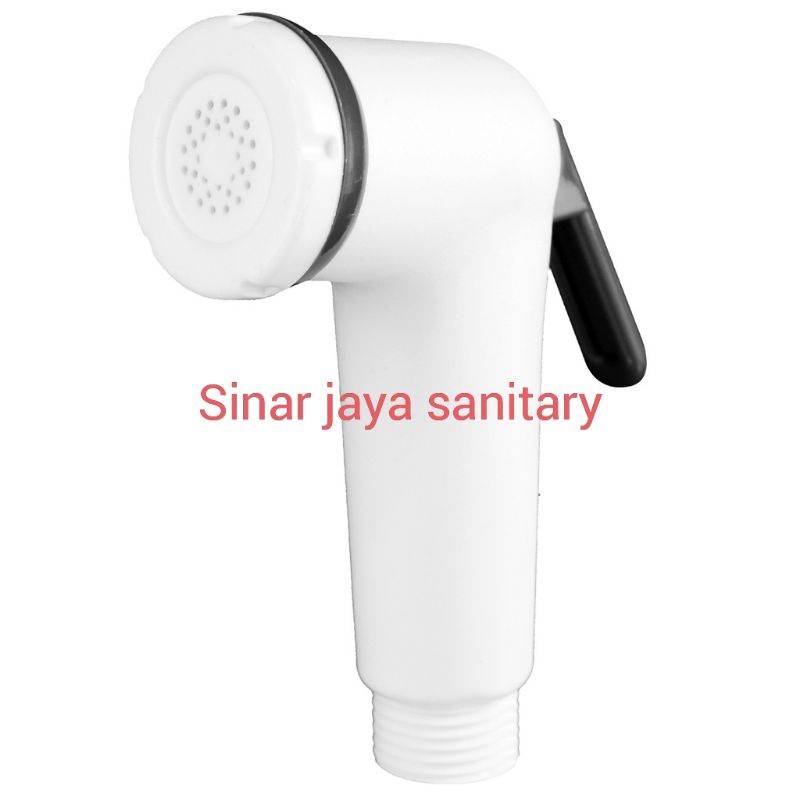 Kepala jet shower White ( FREE KARET SEAL ) / Kepala jet shower putih