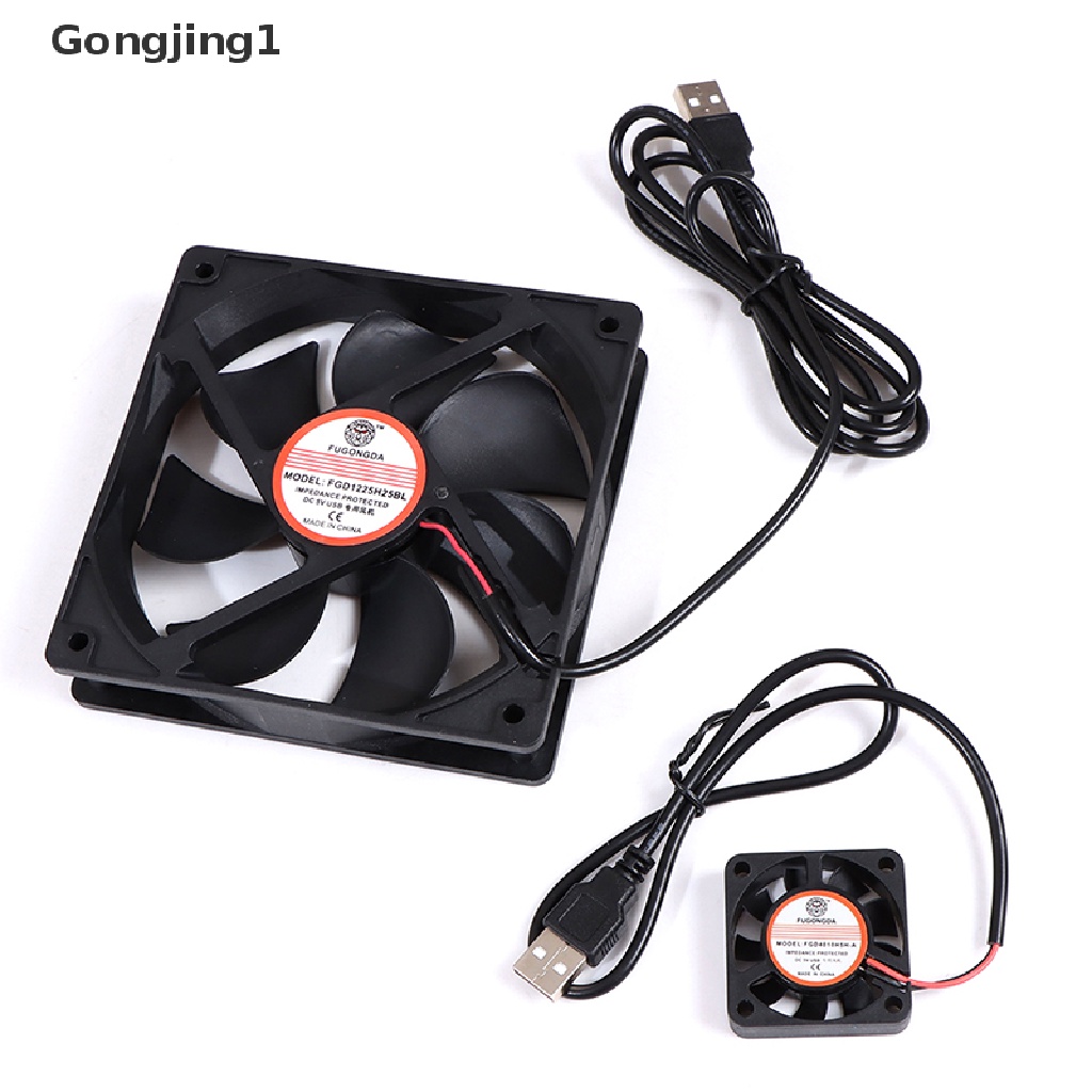 Gongjing1 Kipas Pendingin Brushless Dc 5v Usb Untuk Komputer