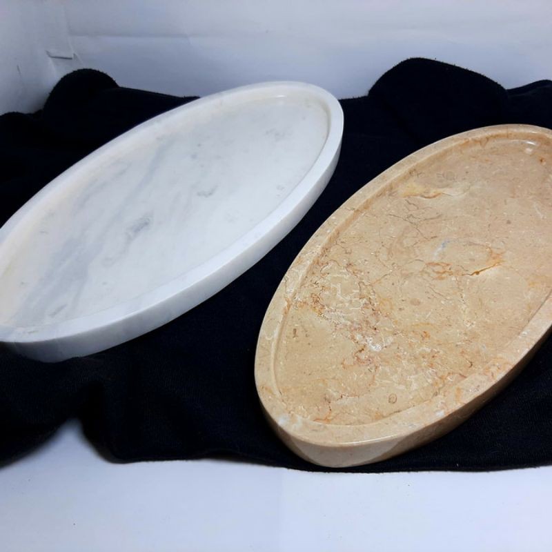 Tray Oval Marble
