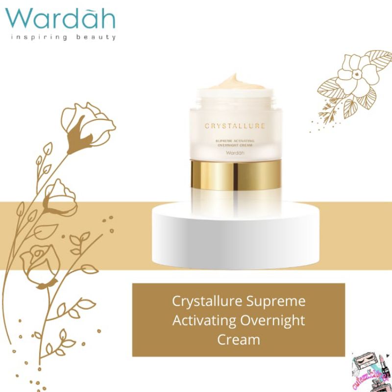 ☃Cutezz_Ching1☃Wardah Crystallure Supreme Activating Overnight Cream 50g