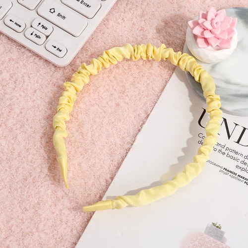 BANDO kerut scrunchie headband korea warna pastel - MIKHAMART