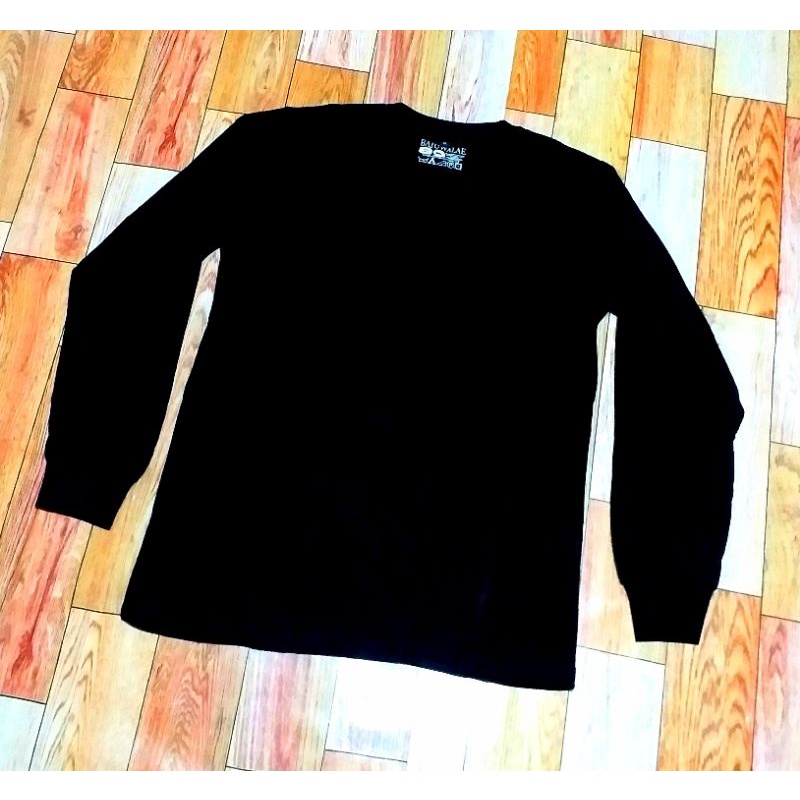 Kaos Oblong Panjang Rib Combed Polos Hitam