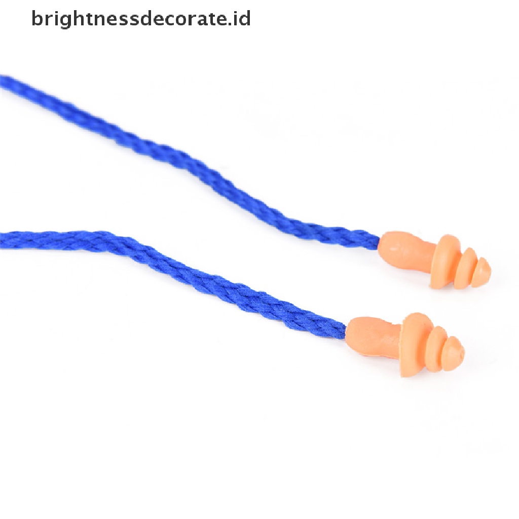 10pcs Earplugs Pelindung Pendengaran Bahan Silikon Lembut Dapat Digunakan Kembali