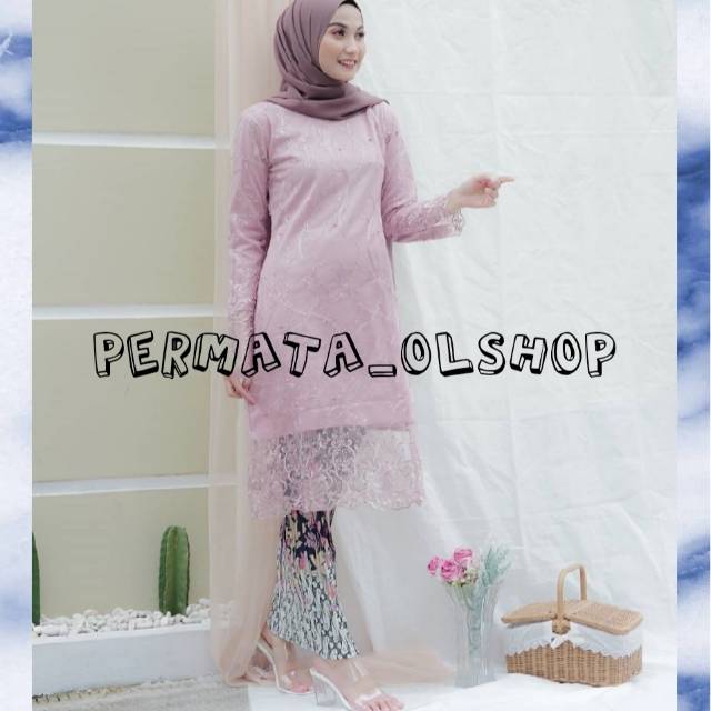 KEBAYA TUNIK TULLE SAHILA - KEBAYA WISUDA - KEBAYA PESTA