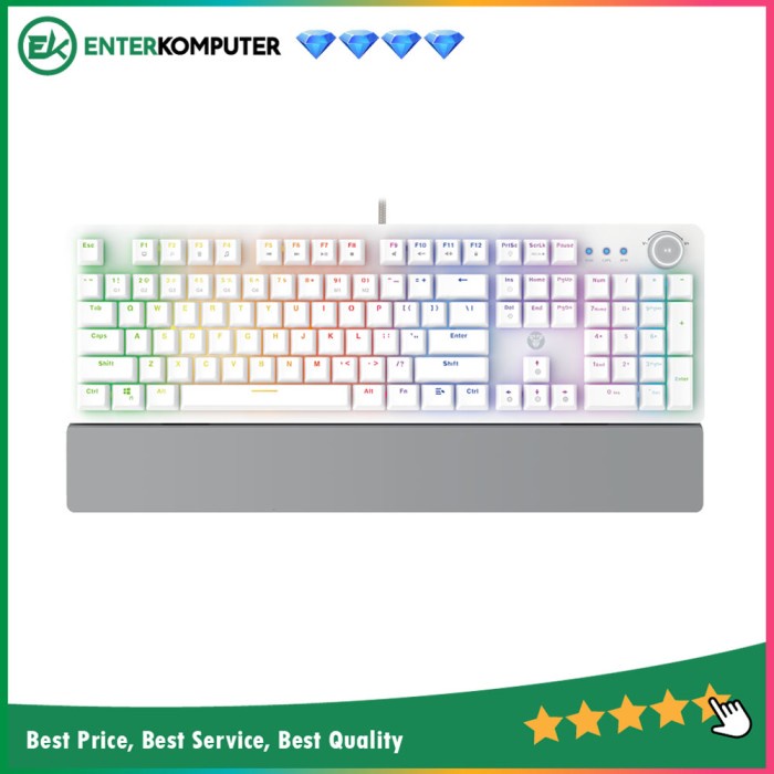 Fantech Max Power MK853 White Space Edition Gaming Keyboard