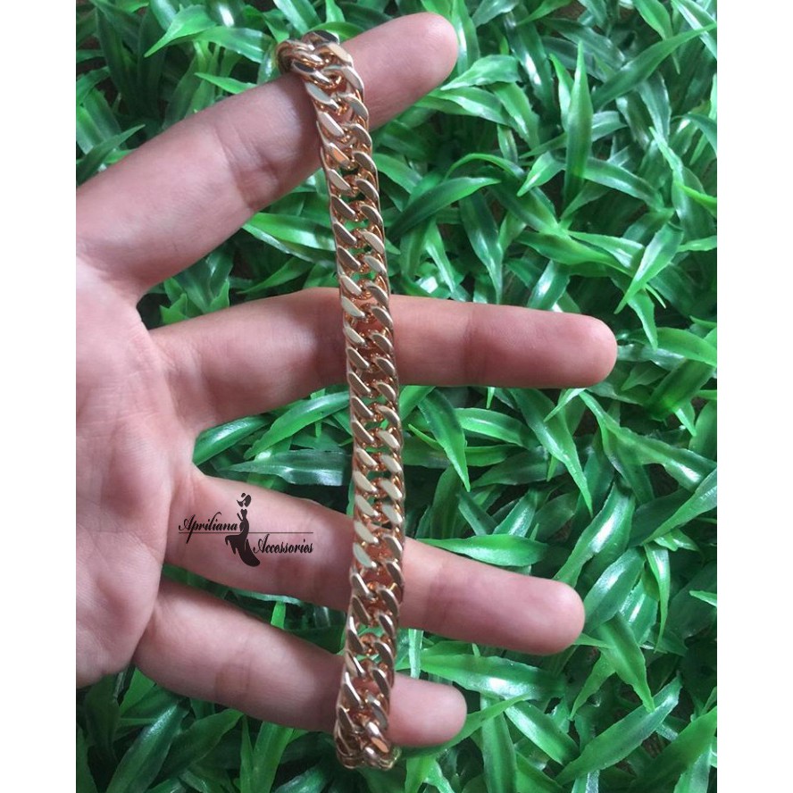 GELANG TANGAN TITANIUM GOLD 316L