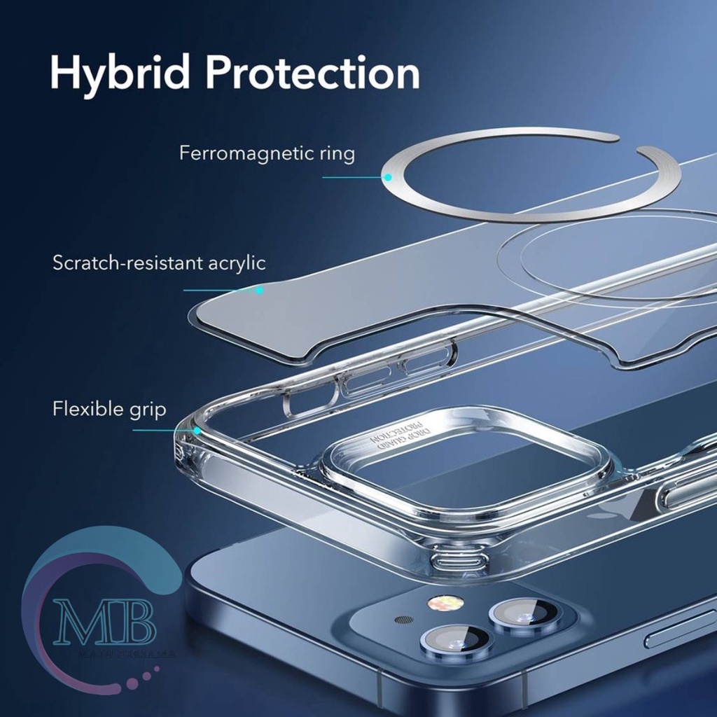 MAGSAFE CASE MAG SAFE IP MAGNET CLEAR HYBRID BUMPER CASING For Iphone X XS XR 11 12 13 PRO MAX 14 PRO MAX PLUS MB3869