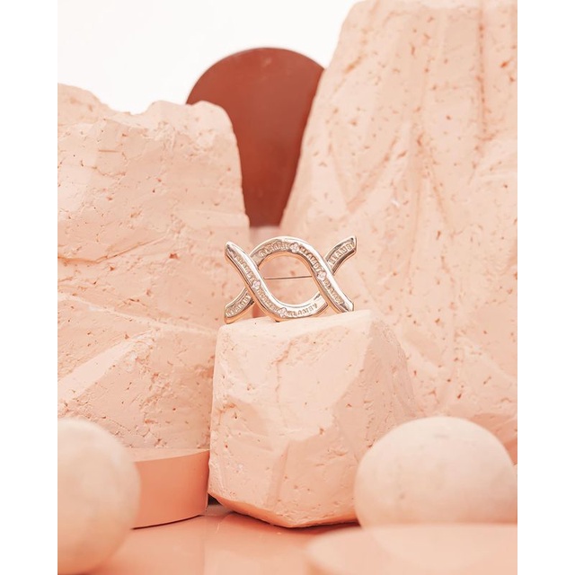 MONOGRAM BROOCH FROM WEARING KLAMBY