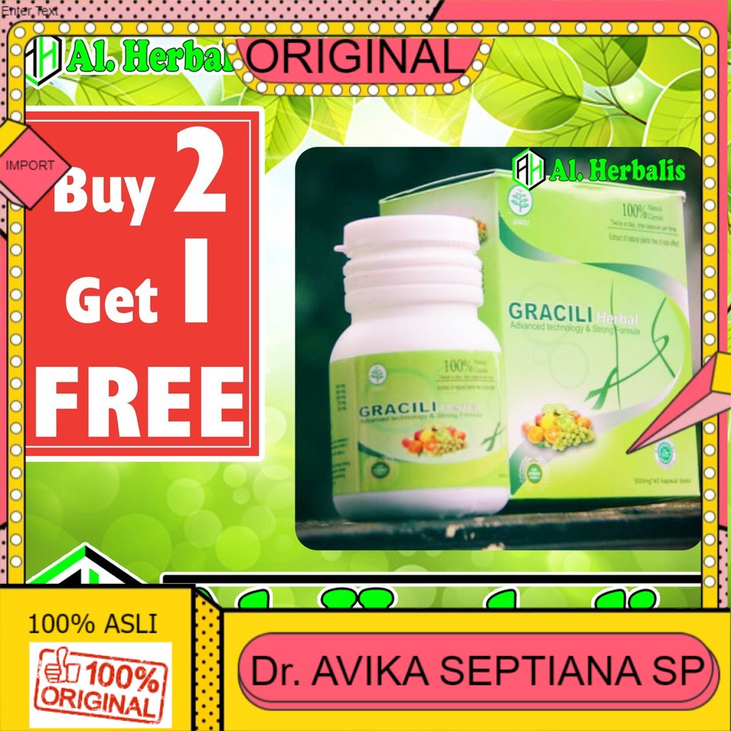 100% ASLI GRACILI ASLI 100% ORIGINAL OBAT PELANGSING BADAN