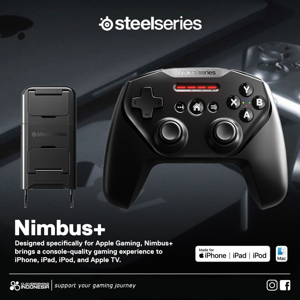 Steelseries Nimbus+ - Apple iOS Gaming Controller Joystick Gamepad