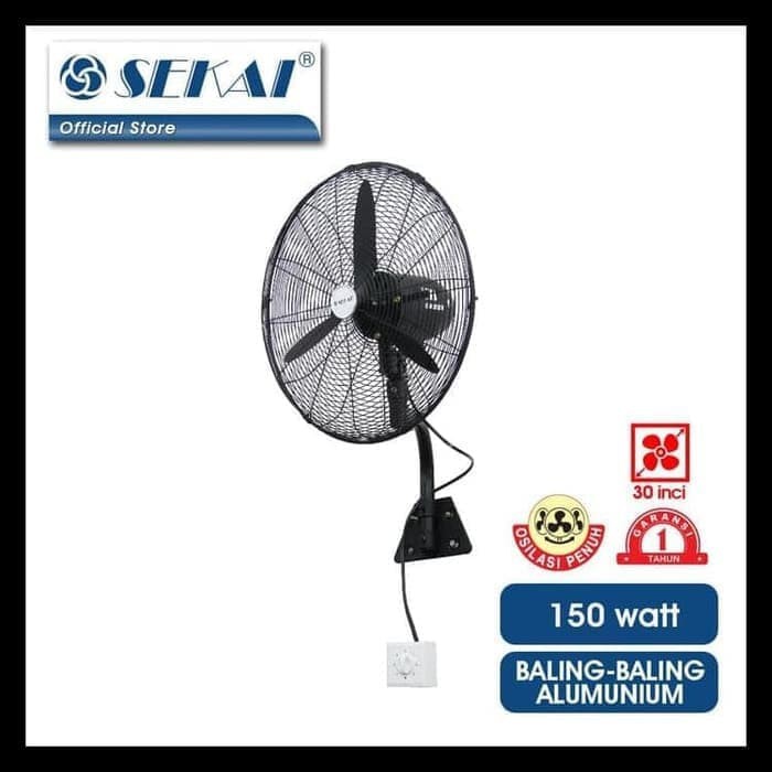 Sekai Industrial Wall Fan 30 Inch IWF 3077 Kipas Angin Industri Dinding