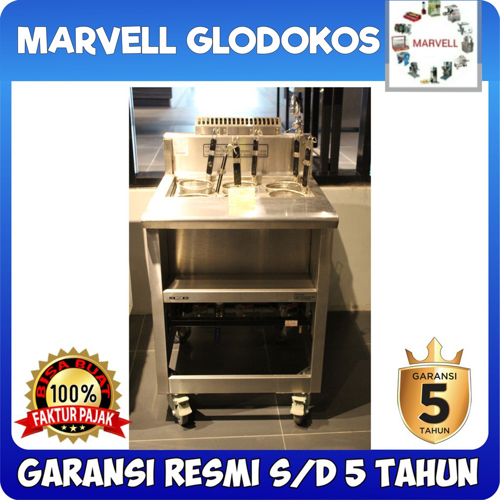 MESIN MIE GETRA MPN-6C KOMPOR GAS MESIN REBUS MIE AYAM 6 LUBANG LOW PRESSURE ORIGINAL
