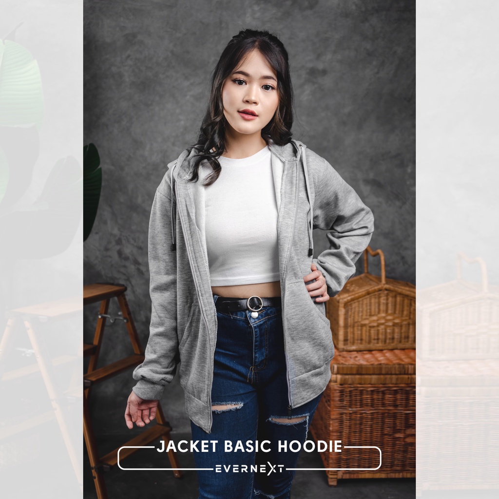 Hoodie Zipper Wanita Tebal Korea Oversize Jaket Hoodie Wanita Atasan Sweater Hodie Cewek Hitam Navy Maroon Kuning Mustard Abu Misty Kekinian Original Terbaru