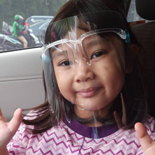 FACE SHIELD NAGITA KACAMATA GIGI ARTIS VIRAL BUKA TUTUP