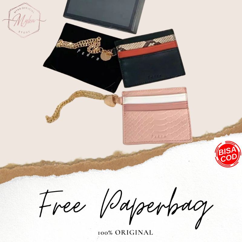 Card holder Wanita Pedro FREE PAPERBAG BOX RANTAI
