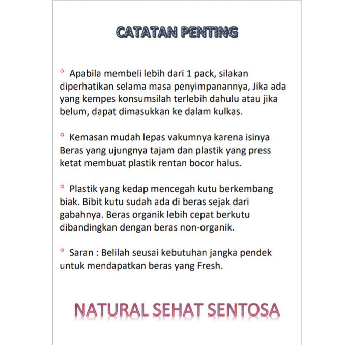 

Big Sale Beras Hitam Organik 5kg Diskon