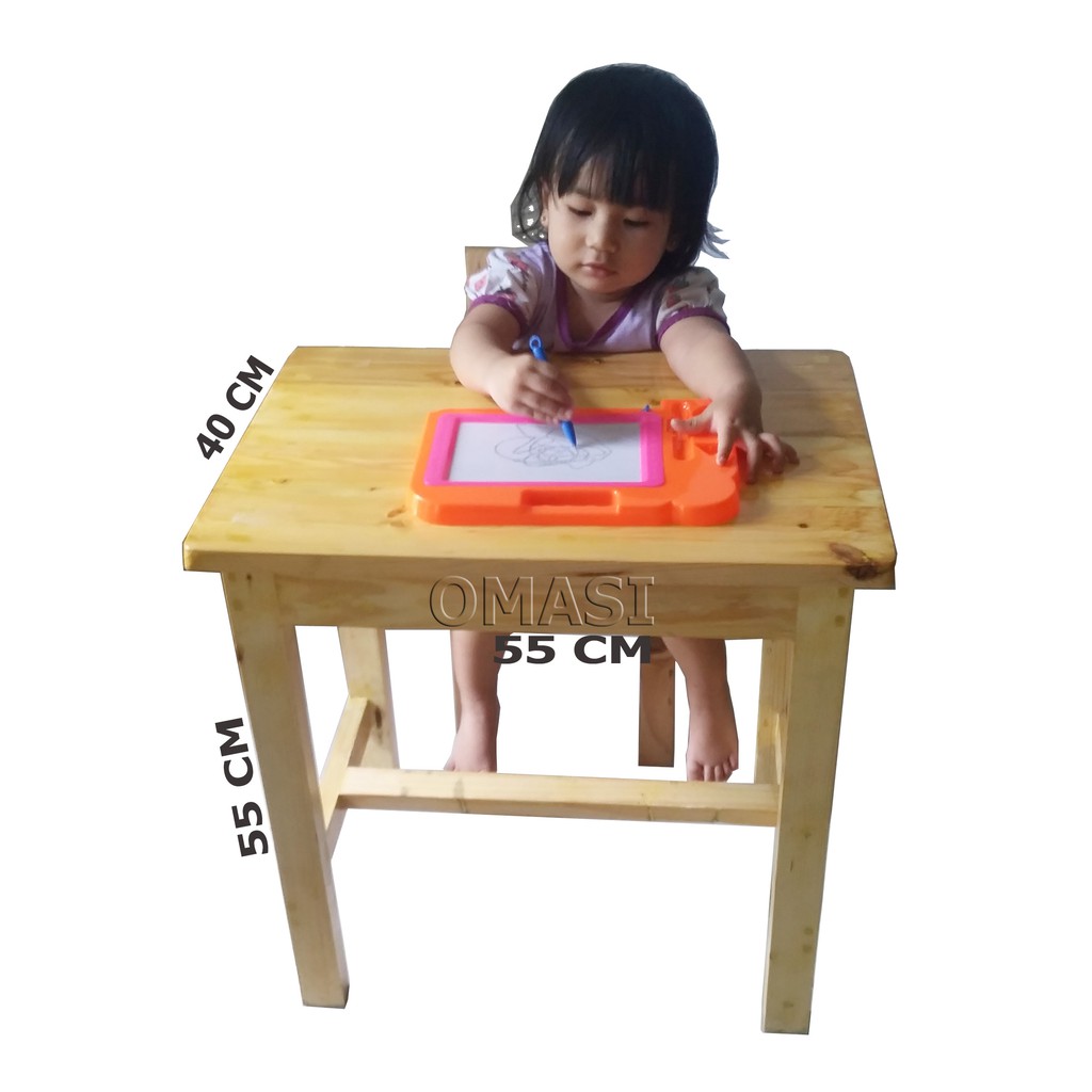 MEJA ANAK PREMIUM SERBA GUNA UKURAN SEDANG 55x40x55 KAYU MEJA ANAK PREMIUM SERBA GUNA UKURAN SEDANG 55x40x55 KAYU