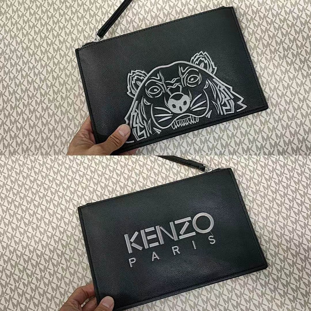 K-Z   KZSNB01 Beautifully embroidered tiger head LOGO clutch underarm bag size: 28x18cm   snb