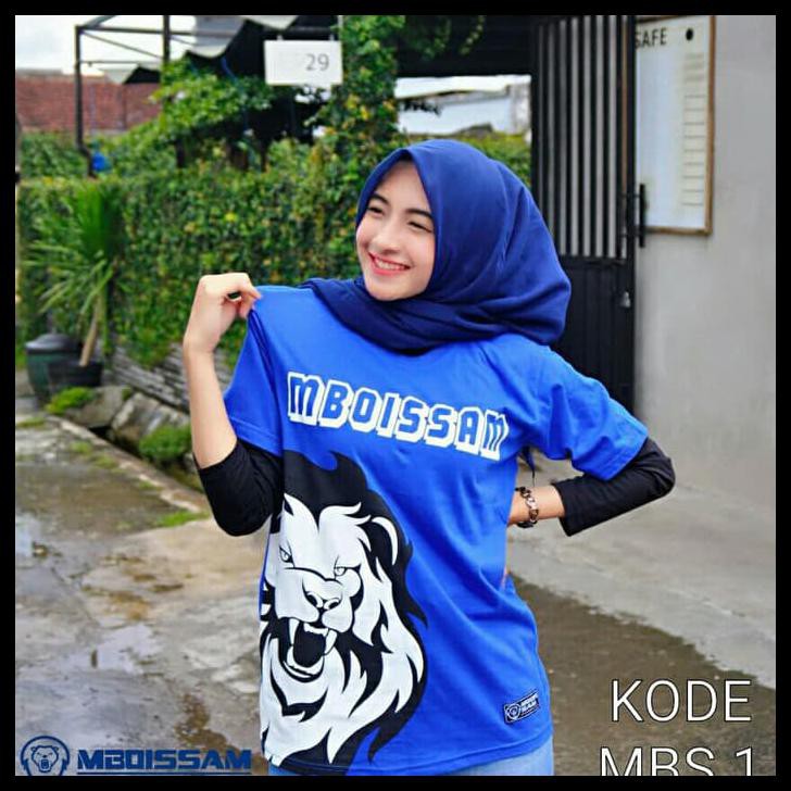 Baju Kaos Suporter Arema Aremania Baru Murah Bahan Katun Mboiss Kc 12 - Biru, L
