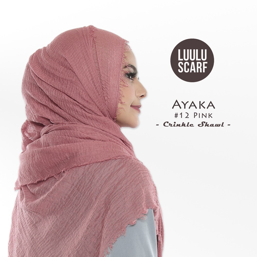  PASHMINA  CRINKLE  AYAKA PART 1 Warna  01 33 by 