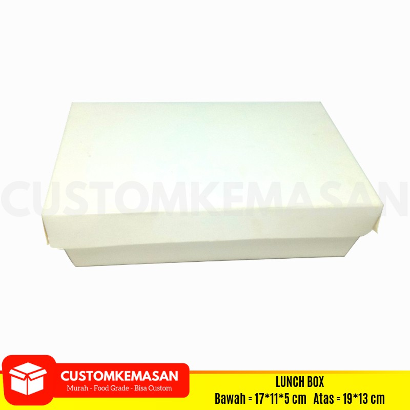 Lunch Box L / Paper Lunch Box / Lunch Box Paper / Kemasan Lunch Box / Kemasan Ayam Geprek