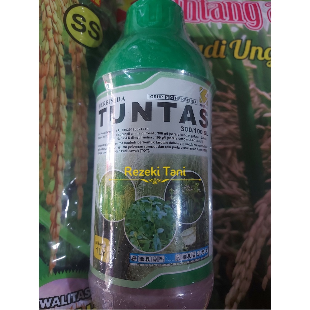 Racun Rumput Herbisida Tuntas 300/100SL kemasan 1 liter