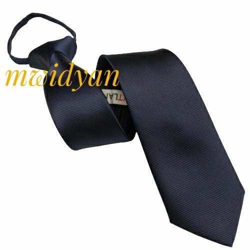 Dasi Pria dasi pria dasi instan/Zipper navy blue dasi siap pakai(P3W0) Dasi Hitam Polos Wanita Dasi 