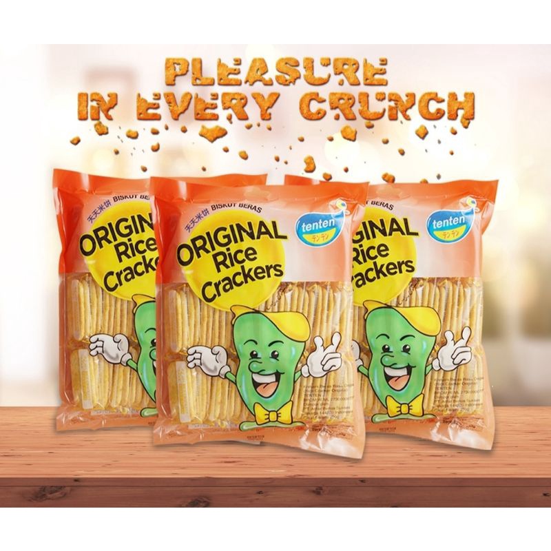 

TENTEN Original & corn cheese Rice Crackers beras 230 gram