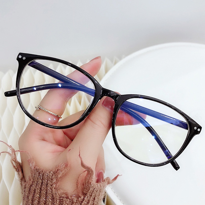 【0-600°Kacamata Myopia Anti Radiasi Dengan Power Frame 100 Untuk Pria Dan Wanita°150°200°250°300°350°400°