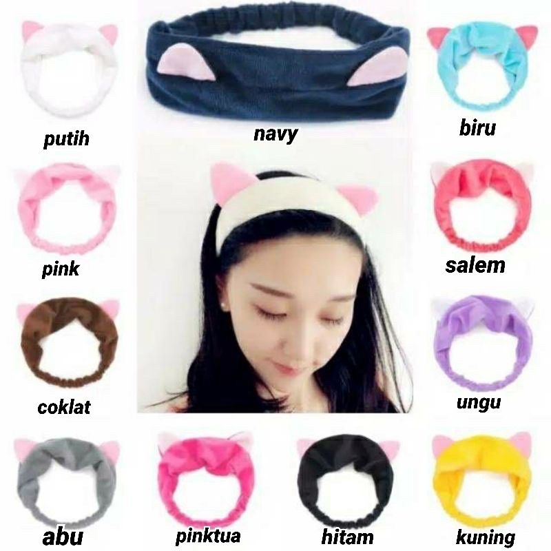 Bando mandi bandana kuping fashion import