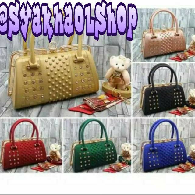 TAS IMPORT WANITA TAS JELLY METTE BEHEL DIAMOND