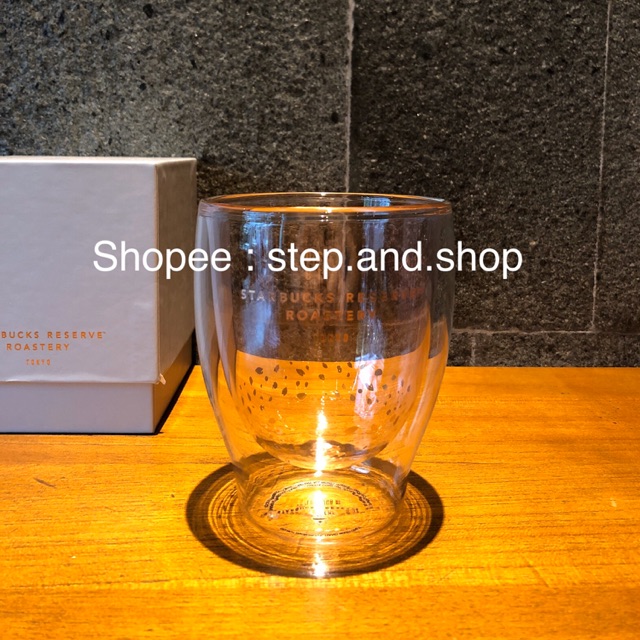 Starbucks Reserve Roastery Tokyo Mug Double Wall Glass - Cherry Blossom Edition 2019 - Rare Limited