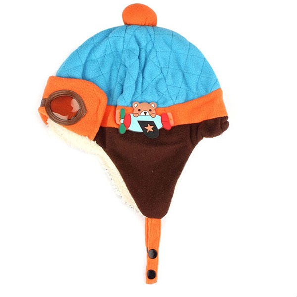 bgt-tp-81 topi kupluk anak balita laki-laki dan perempuan topi pilot bayi bahan lembut pilot hat-2