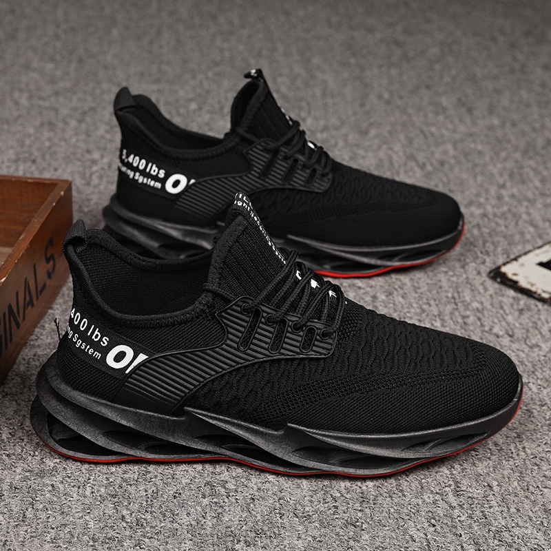 Nomad S08 Blade Sepatu Sneakers Impor Fashion Hitam Putih S08 Karet Kasual Sport