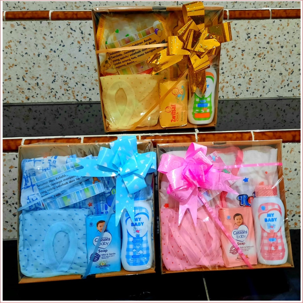 Hampers bayi/baby hampers baju bayi paket hampers parcel/parsel kado bayi lahiran murah 24K BENING
