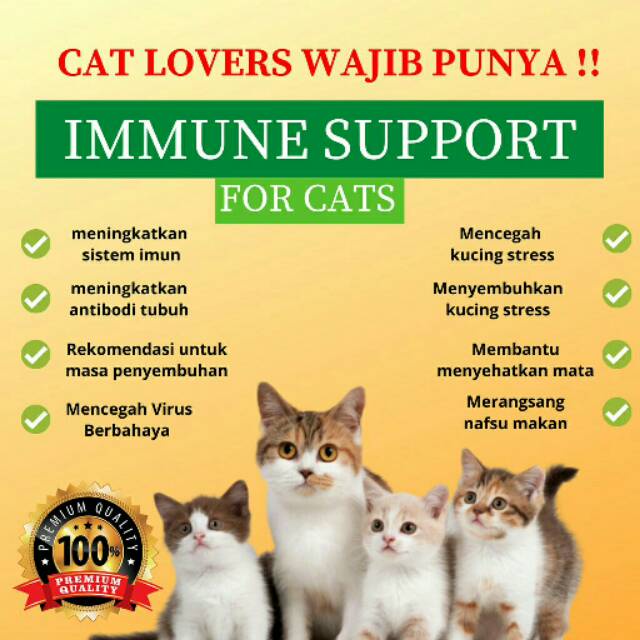 IMMUNE SUPPORT FOR CAT VITAMIN KUCING